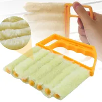 Window Cleaning Brush Washable Shutters Air Conditioner Duster Cleaner Venetian Blind Blade Cleaning Cloth Window Slot Cleaner