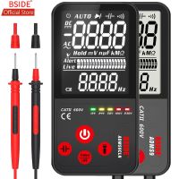 BSIDE ADMS7 Voltage Tester 3.5 Large LCD Digital Smart Multimeter 3-Line Display TRMS 6000 Counts DMM with Analog Bargraph Electrical Trade Tools Te