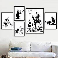 ภาพวาดเพชร Banksy Graffiti Don Quixote Wall Art ชุดปักครอสติสนอร์ดิกโปสเตอร์ภาพผนังสำหรับตกแต่งห้องนั่งเล่น