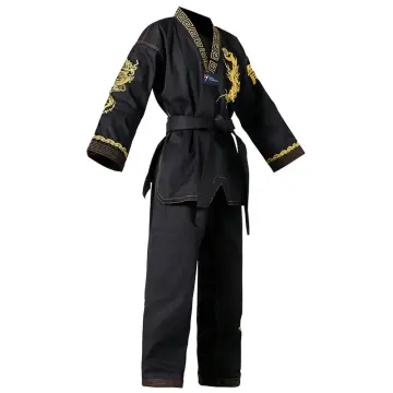 Top Quality Colored Taekwondo Uniform For Adult Child Teenagers Poomsae  Dobok Red Blue Black TaeKwondo&Karate Clothing