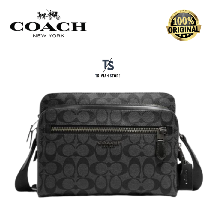 Coach Men Crossbody Messenger West Camera Bag Lazada Indonesia
