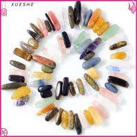 XUESHE 75pcs ผสมสี ลูกปัดหยดน้ำตา คริสตัลคริสตัลคริสตัล แบบเจาะ หินเจาะรู ดีไอวาย 0.59-0.9นิ้ว มีรู สำหรับทำเครื่องประดับ