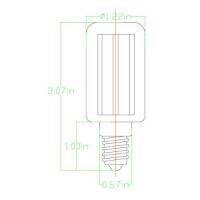 10 x หลอดไฟ cido สีขาว E14 30 LED 5050 SMD 6W AC 220V-240V