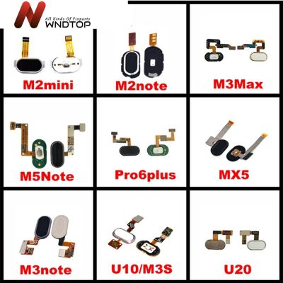 【☄New Arrival☄】 nang20403736363 สำหรับ Meizu Pro 6 7 Plus ปุ่มโฮม M2ลายนิ้วมือ M5 M3 M6โน้ตลายนิ้วมือเซ็นเซอร์ Id สัมผัสสายเคเบิลงอได้ U10 U20บ้าน