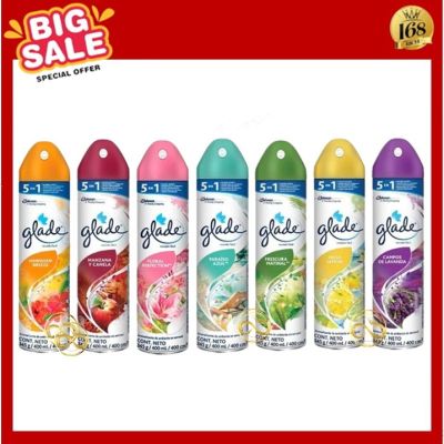 ( ส่งฟรี !! ) GLADE Air Freshener Spray น้ำหอม สเปรย์ ปรับอากาศ เกลด 320ml