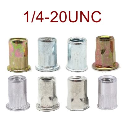 1/4-20UNC Amercian standard thread Rivet Nut Insert Stainless Steel and Carbon Steel Round and Hex type