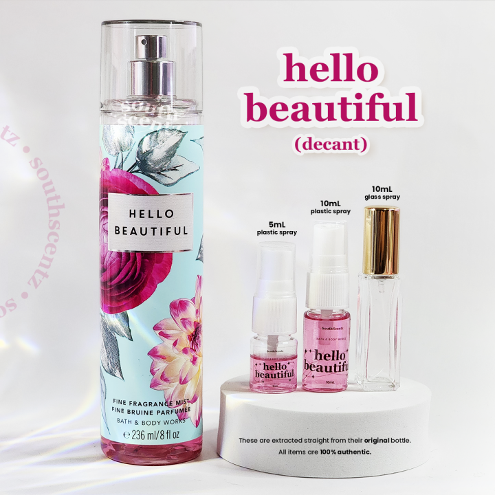 Hello Beautiful Bath and Body Works Body Mist BBW Decant 5mL 10mL