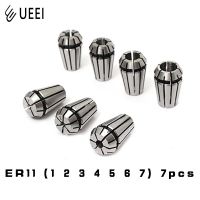 7 ชิ้น ER11 1 2 3 4 5 6 7mm Spring Collet Set ความแม่นยําสูง Collet Chuck handle Set สําหรับ CNC Engraving Machine Lathe Mill เครื่องมือ