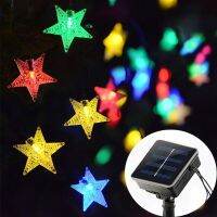 ♈♣ ???Outdoor Solar Star String Lights100/200LED Waterproof Christmas Fairy Light Decorative for Gardens Patio Landscape Trees New Year