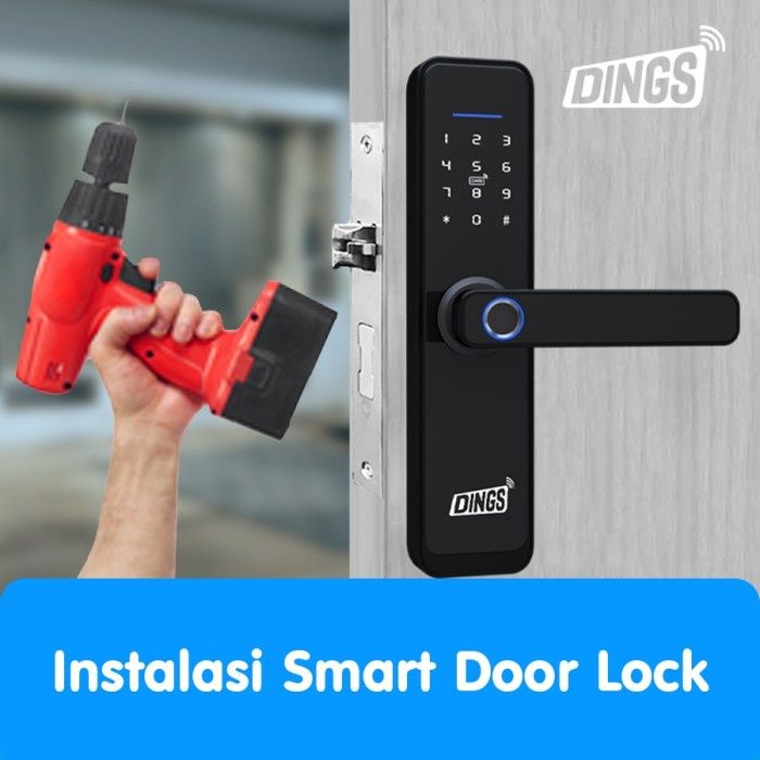 DINGS Instalasi Smart Door Lock Kunci Pintu Digital Smart Home Lazada Indonesia