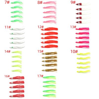 5 /Pack 120Mm Squid Soft Bait Luminous Octopus Lure Fishing Trout Swing Lure ในสต็อก