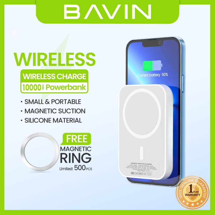 Bavin Pc029 5000mah Pc1016 10000mah Wireless Magnetic Fast Charging Powerbank Strong Magnet 7865