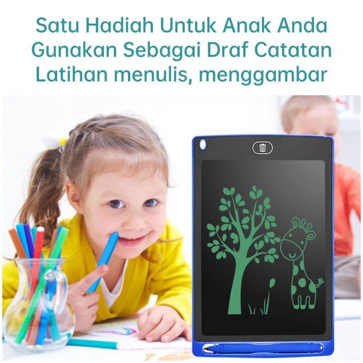 LED Drawing Erase Tablet Children Drawing Tablet For Children's Learning papan tulis 8.5 Inch