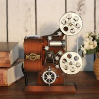 Retro Plastic Metal Projector Model Music Box Antique Musical Jewelry Box Gift Music Box Home Decor Birthday Gift