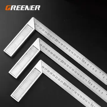 90 Degree 25cm Length Stainless Steel L-Square Angle Ruler