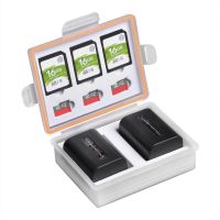 □ Camera Battery Box Storage SD TF Memory Card Case for Canon LP-E17 LP-E12 Sony NP-FW50 NP-FV50 Fuij NP-W126 Batteries Container