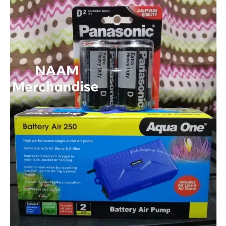 batteries included aqua one battery air pump for aquarium for emergency