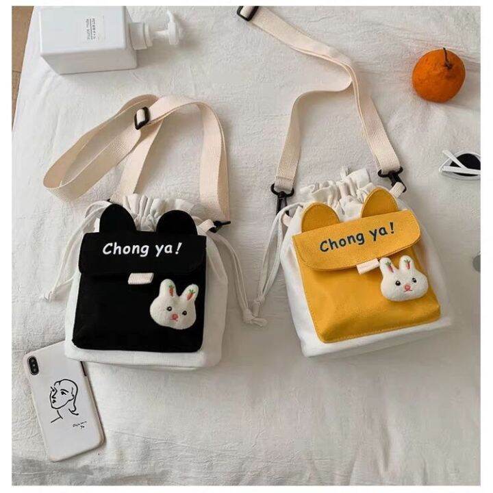 ins-cute-rabbit-shoulder-bags-cartoon-outdoor-sling-bag