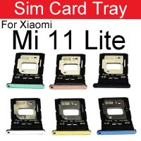 ถาดซิมการ์ดสําหรับ Xiaomi Mi 11 Lite (เยาวชน) 4G 5G ซิมถาดการ์ดสล็อตไฮบริด Dual SIM Micro SD Card Reader Adapter อะไหล่ซ่อม