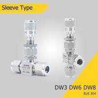 3/4/6/8/12mm 1/16" 1/8" 1/4" 3/8" Stainless Steel 304 Needle Valve Micro Flow Regulating Metering Valve Controller Water Gas