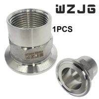 WZJG BSPT 1/2" DN15-2"DN50 sanitary hexagonal threaded pipe joint with welded ring three-clip stainless steel SS304