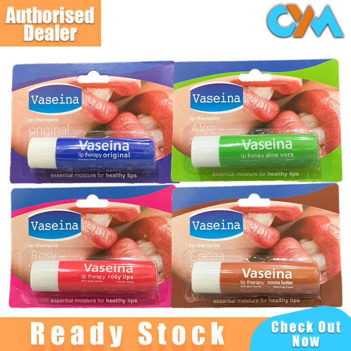 Vaseina Vaseline Lips Balm Aloe Vera Rose Original Cocoa 4.8g Lips Balm