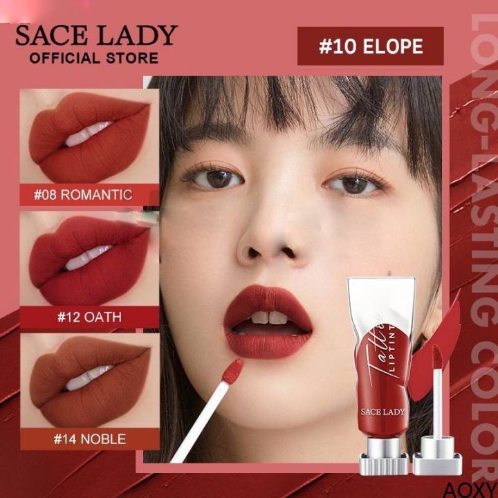 Lipstik Sace Lady Perona Bibir 4 Warna Rendering Dan Riasan Tahan Lama Tekstur Tebal Dan Matte