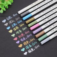 ปากกาปากการะบายสีวาดชิ้น/แพ็ค10สีปากกาสำหรับกระดาษสีดำอุปกรณ์ศิลปะเครื่องเขียนปากกาเซ็นชื่อ