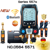 testo Manifold Gauge ดิจิตอล Testo 557s New " Smart Vacum Kit "แมนิโฟลด์เกจ หน้าจอขนาดใหญ่ พร้อมไฟ Backlight รองรับ Application Testo Smart