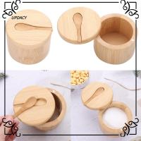 UPDACY Kitchen Tool Salt Sesame Bottle Condiment Can Bento Box Spice Shaker Storage Boxes Wooden Storage Jar Seasoning Jars Spice Bottle Pepper Sugar Container