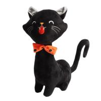 Halloween Black Cat Plush 10inch Fluffy Plush Black Cat Stuffed Animal Cute And Soft Black Cat Cat Stuffed Animal Plush For Sofa Pillow Home Decoration And Reading Companion outgoing
