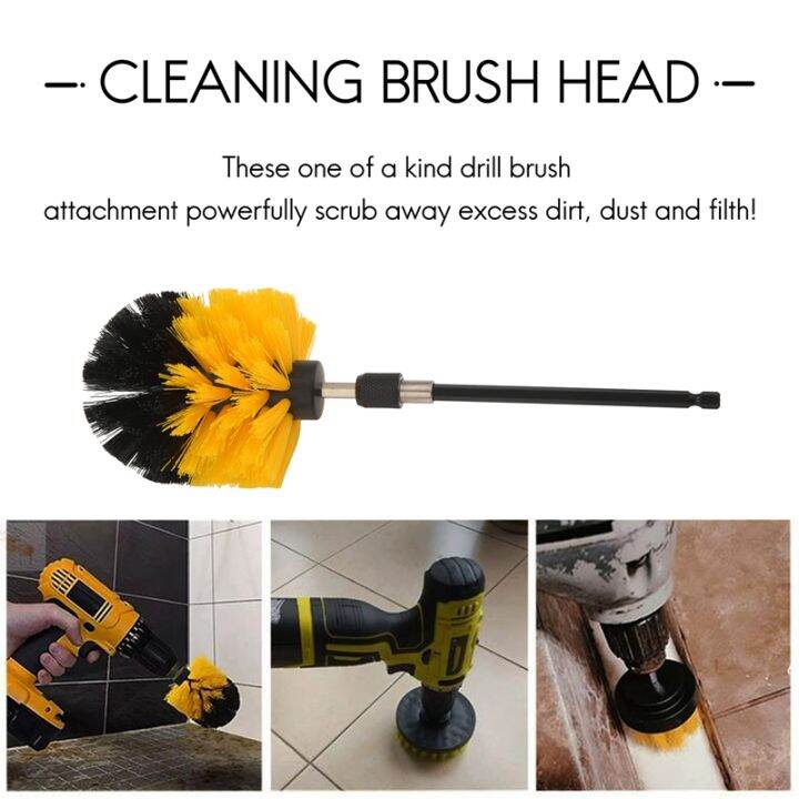 4pcs-combinate-drill-brush-power-scrubbing-brush-drill-spin-scrubber-electric-cleaning-brush-fixing-for-car-bathroom-wooden-floor-laundry-room-cleaning