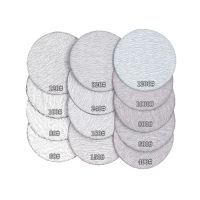 ☇▩✘ Hook Loop Sandpaper Flocking Car Metal Wood Polish Abrasive Tools 1 Inch 2 Inch 3 Inch Dry Sanding Disc Pads 60-1200 Grit