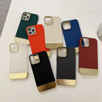 Luxury brand Metallic silicone phone case for iphone 14 14plus 14pro 14promax 13 13pro 13promax Electroplating gold color matching design Shock-proof soft case 12 12pro 12promax 11 11promax New 3-in-1 model phone case x xr xsmax ins popular 8 Colors