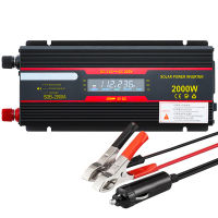 2000W Watt DC 12V เป็น AC 220V อินเวอร์เตอร์ไฟฟ้าในรถยนต์แบบพกพาอะแด็ปเตอร์แปลงไฟ DC 12เป็น AC 220ดัดแปลงไซน์เวฟพร้อม USB