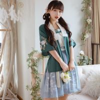 Genuine Hanfu womens Chinese style Song-made Beizi suspenders Han elements waist-length skirt short skirt womens summer dress