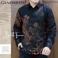 Doubayu Batik Shirt Men Layer Furing Primisima Cotton Batik Solo Long Sleeve Men Shirt