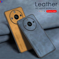 เคสหนังแกะเลนส์ป้องกันขอบซิลิโคนนิ่มหนังด้านหลังเคสสำหรับ Realme 11 Pro Plus 5G กันกระแทก Realme11 Realmi 11 Pro +