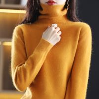 ❃☎﹍ and winter new mink velvet womens sweater turtleneck knit pullover slim fashion soft warm solid 23-color top