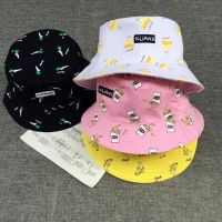 [Hat vendor]น้ำหมวกบัคเก็ตบุรุษผู้หญิงฤดูHat vendorหมวกครอบทรงถังกล้วยพิมพ์หมวกสีเหลืองฮิปฮอปชุดตกแต่งธีมชาวประมงหมวก