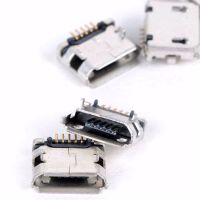 DUGENT 20ชิ้น5-Pin SMD SMT 180องศาปลั๊กตัวแปลงไมโคร USB ประเภท B ปลั๊กตัวเมียขั้วต่อหลอดไฟ LED