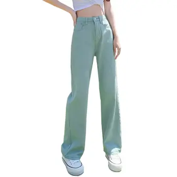 Green High Waisted Pants Jeans - Best Price in Singapore - Dec