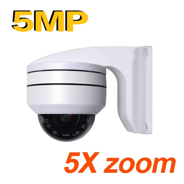 5MP POE PTZ IP Camera Outdoor 5X ZOOM Waterproof Mini Speed Dome Camera