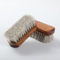 1PCS polished white horsehair brush, soft dust removal, multi-function leather shoes, leather bag, leather bag polishing