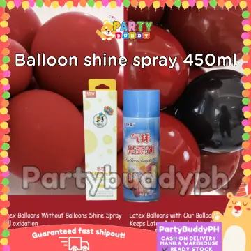 Balloon Shine Brightener Spray Shiner 450m Birthday Wedding
