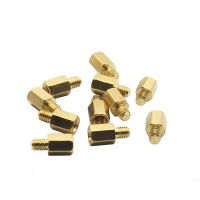 20/50pcs Single Head M3x6 4 Brass Standoff Hexagonal Spacer for PC PCB Motherboard Riser Mounting