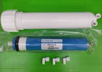 ชุด กระบอก housing พร้อม ไส้กรอง ไส้กรองน้ำ ไส้กรองเมมเบรน membrane r.o. ro. RO Membrane ULTRATEK 50 gpd + ข้อต่อ 3 ตัว ของ เครื่องกรองน้ำ ขนาด 12 นิ้ว ไส้กรอง นะคะ