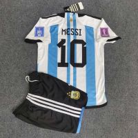 ▤❅ஐ In Stock Argentina Home kids set Fan Issue Jerseys Football kit set MESSI 10 printed any nameset