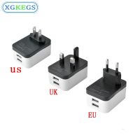 【CW】 2 USB Travel Adapter International World Travel Charging AC Power Converter Plug Adapter Socket Universal to EU UK US Easy Carry