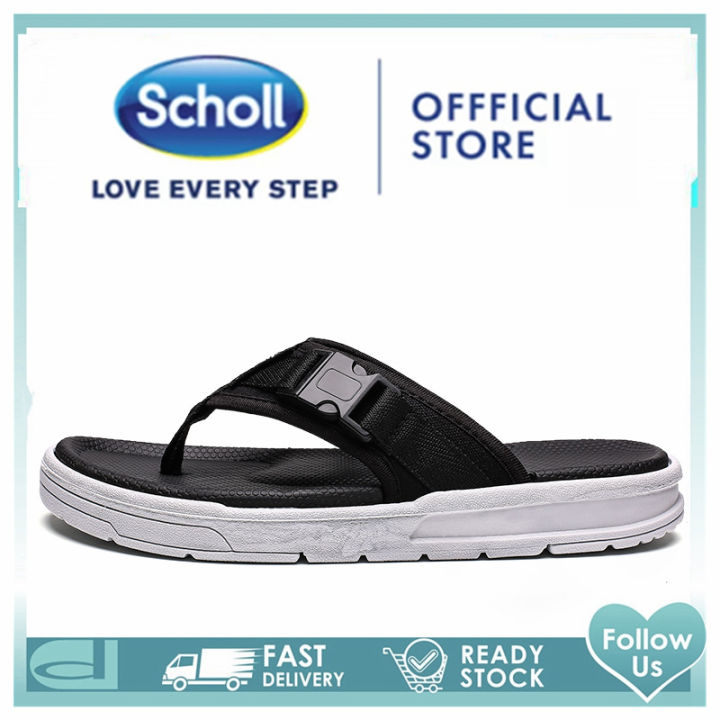 scholl-สกอลล์-scholl-รองเท้าแตะสำหรับนวดรองเท้าแตะสไตล์ใหม่และรองเท้าแตะสำหรับผู้ชายรองเท้าแตะเพื่อสุขภาพบ้านพื้นแบนด้านนอกสวมใส่ได้ทุกแบ-รองเท้าสกอลล์-nbsp-รองเท้าสกอ-สกอล์-scholl-รองเท้าสกอลล์-schol